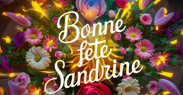 Aperçu de la carte : Bonne fête Sandrine