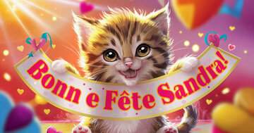 Aperçu de la carte : Bonne Fête Sandra!