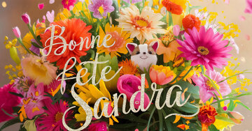Aperçu de la carte : Bonne fête Sandra