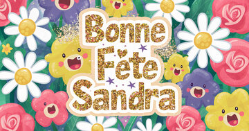 Aperçu de la carte : Bonne Fête Sandra