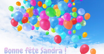 Aperçu de la carte : Bonne fête Sandra !