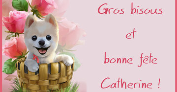 Aperçu de la carte : Gros bisous et bonne fête
Catherine !