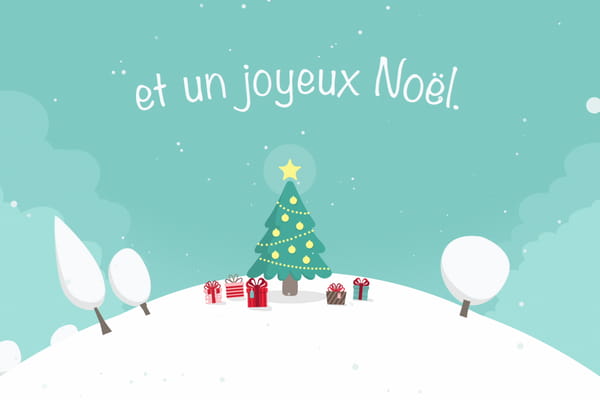 Carte Virtuelle Bonnes Vacances et Joyeux Noël - JolieCarte