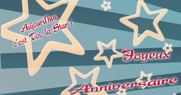 Aperçu de la carte : Joyeux anniversaire, aujourd'hui c'est toi la star !