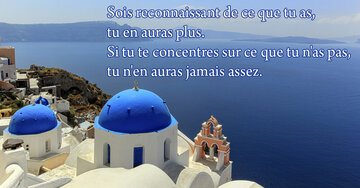 Aperçu de la carte : « Sois reconnaissant de ce que tu as, tu en auras plus... »