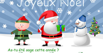 Aperçu de la carte : As-tu été sage cette année ?