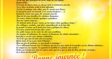 Aperçu de la carte : « Tu te réveilles le matin et elle est là, comme un cadeau du ciel... »