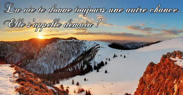 Aperçu de la carte : « La vie te donne toujours une autre chance... »