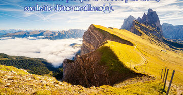 Aperçu de la carte : « Ne souhaite pas une vie plus facile, souhaite d'être meilleur(e)... »