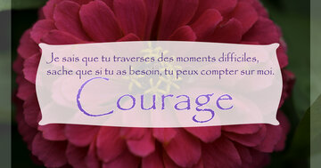 Aperçu de la carte : « Je sais que tu traverses des moments difficiles, sache que tu peux compter sur moi... »