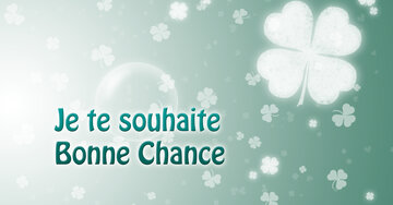 Aperçu de la carte : Je te souhaite bonne chance