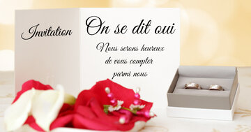 Aperçu de la carte : « On se dit oui, nous serons heureux de vous compter parmi nous... »