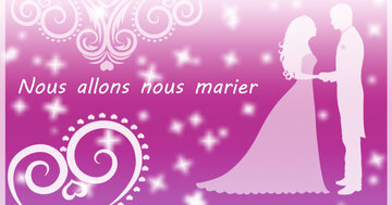 Aperçu de la carte : Nous allons nous marier