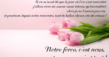 Aperçu de la carte : « Amour d'un jour, Amour toujours. Si on m'avait dit... »