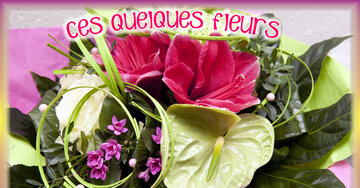 Aperçu de la carte : Ces quelques fleurs pour une amie merveilleuse