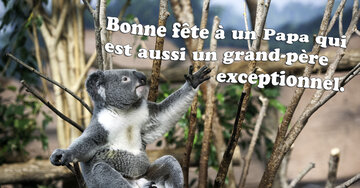 Aperçu de la carte : Bonne fête à un papa qui est aussi un grand-père exceptionnel