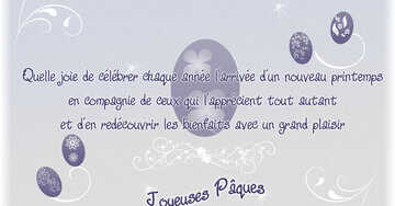 Aperçu de la carte : « Quelle joie de célébrer l'arrivée du printemps en bonne compagnie et d'en redécouvrir les bienfaits... »
