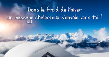 Aperçu de la carte : « Dans le froid de l'hiver un message chaleureux... »