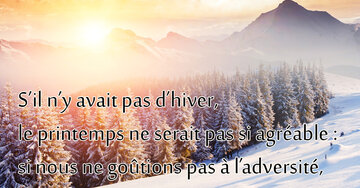 Aperçu de la carte : « S'il n'y avait pas d'hiver, le printemps ne serait pas si agréable... »