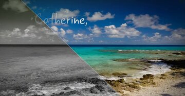 Aperçu de la carte : « Catherine, ta fête est l'occasion de te souhaiter une journée radieuse... »