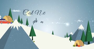 Aperçu de la carte : « C'est Noël dans le cœur qui met Noël dans l'air... »