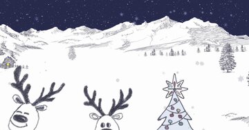 Aperçu de la carte : « Je vous souhaite de très belles fêtes et beaucoup de bonheur... »