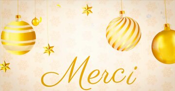 Aperçu de la carte : Merci et joyeux Noël