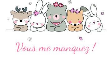 Aperçu de la carte : Vous me manquez !