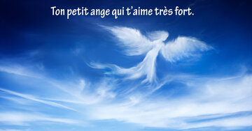 Aperçu de la carte : Ton petit ange qui t'aime très fort.