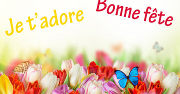 Aperçu de la carte : Je t'adore bonne fête