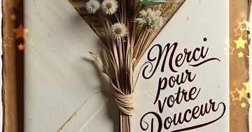 Aperçu de la carte : Merci pour votre Douceur