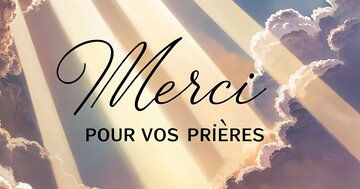 Aperçu de la carte : Merci  
POUR VOS PRIÈRES