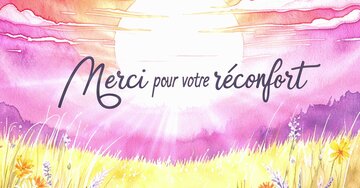 Aperçu de la carte : Merci pour votre réconfort