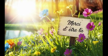 Aperçu de la carte : Merci d'être là