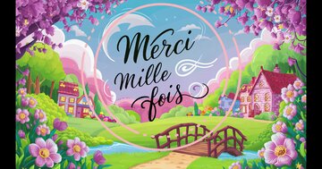 Aperçu de la carte : Merci mille fois
