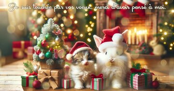 Aperçu de la carte : Je suis touchée par vos voeux. merci d’avoir pensé à moi.