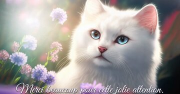 Aperçu de la carte : Merci beaucoup pour cette jolie attention.