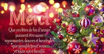 Aperçu de la carte : « Que ces fêtes de fin d'année soient rayonnantes, douces et heureuses pour vous... »