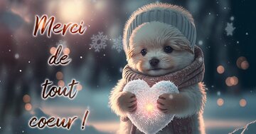 Aperçu de la carte : Merci de tout coeur !