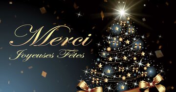 Aperçu de la carte : Merci et joyeuses fêtes