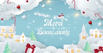 Aperçu de la carte : Merci et bonne année !