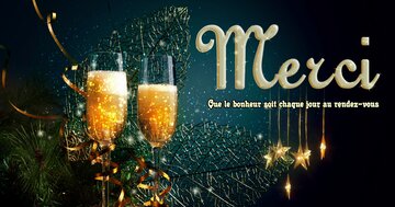 Aperçu de la carte : Que le bonheur soit chaque jour au rendez-vous. Merci.