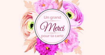 Aperçu de la carte : Un grand merci pour ta carte.