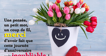 Aperçu de la carte : « Merci d'avoir fait que cette journée d'anniversaire soit inoubliable... »