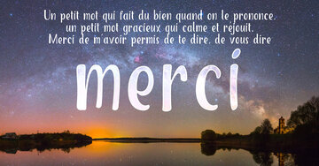 Aperçu de la carte : « Un petit mot qui fait du bien... merci de m'avoir permis de le dire... »