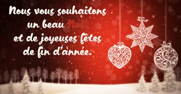 Aperçu de la carte : « Nous vous souhaitons un beau Noël et de joyeuses fêtes... »