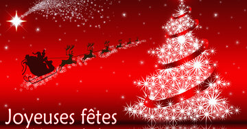 Aperçu de la carte : Joyeuses fêtes : santé, joie, amour, bonheur.