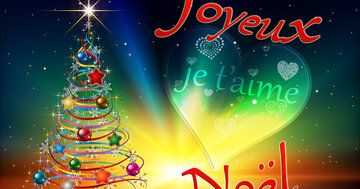 Aperçu de la carte : Joyeux Noël je t'aime.
