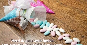 Aperçu de la carte : Merci de nous avoir invités pour cette journée spéciale à vos cœurs.