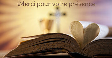 Aperçu de la carte : Merci pour votre présence.